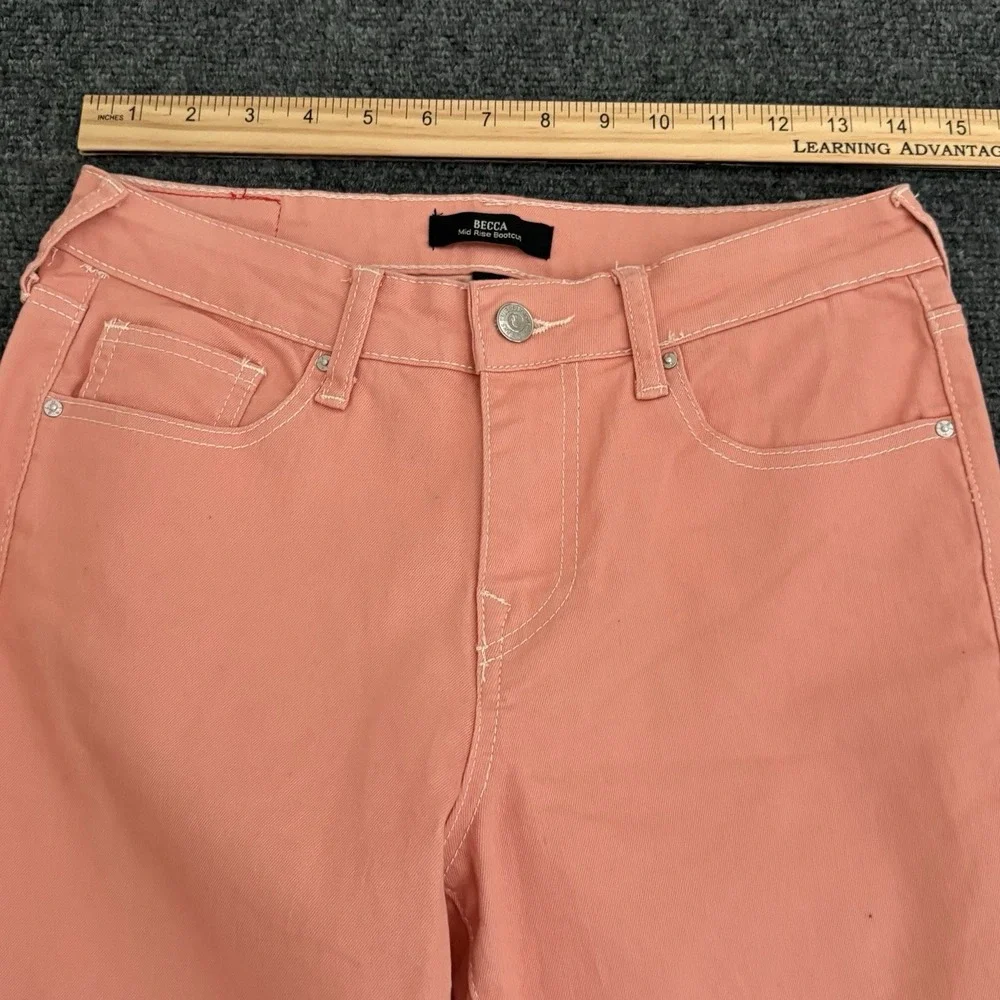 True‎ Religion Jeans Womens 28x31 Coral Becca Mid Rise Bootcut Stretch Denim